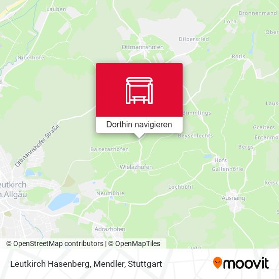 Leutkirch Hasenberg, Mendler Karte