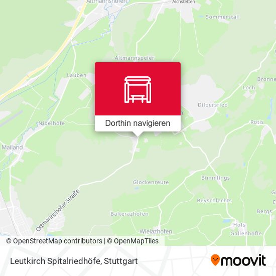 Leutkirch Spitalriedhöfe Karte