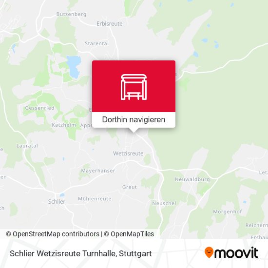 Schlier Wetzisreute Turnhalle Karte