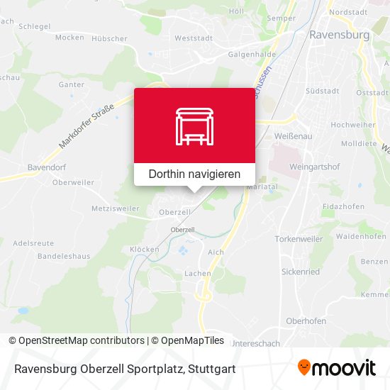 Ravensburg Oberzell Sportplatz Karte