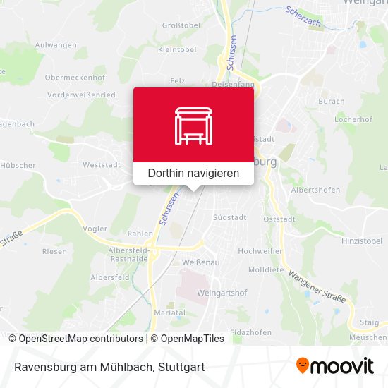 Ravensburg am Mühlbach Karte