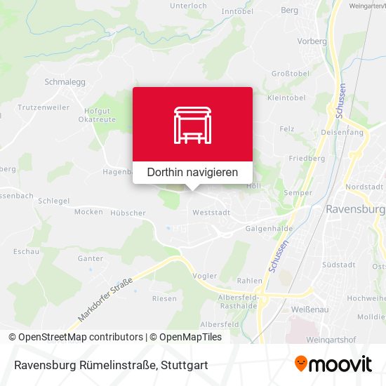 Ravensburg Rümelinstraße Karte