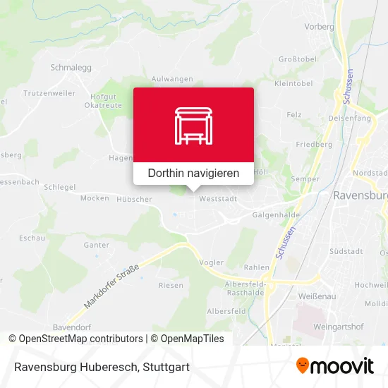 Ravensburg Huberesch Karte