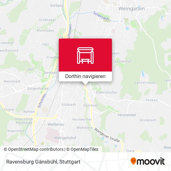 Ravensburg Gänsbühl Karte