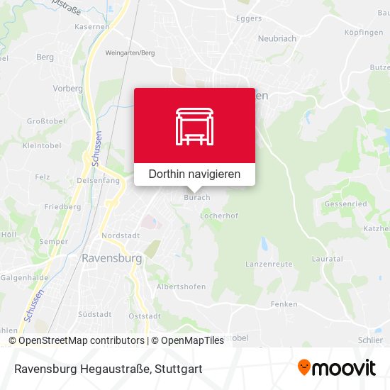 Ravensburg Hegaustraße Karte