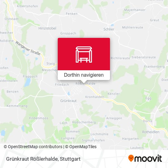 Grünkraut Rößlerhalde Karte