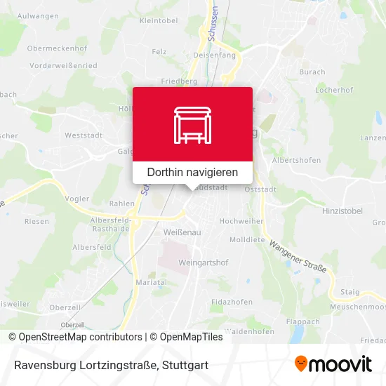 Ravensburg Lortzingstraße Karte