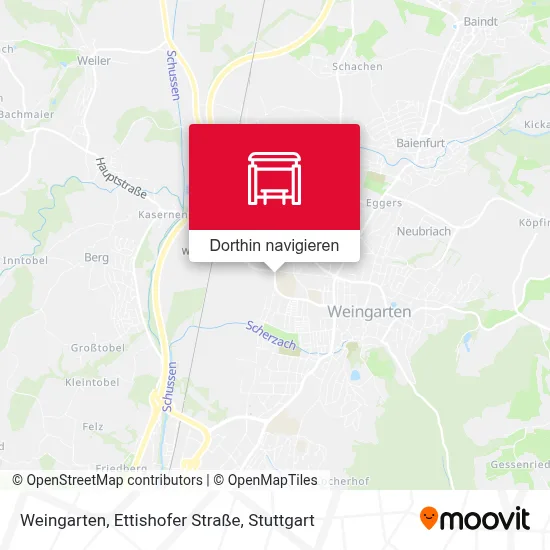 Weingarten, Ettishofer Straße Karte