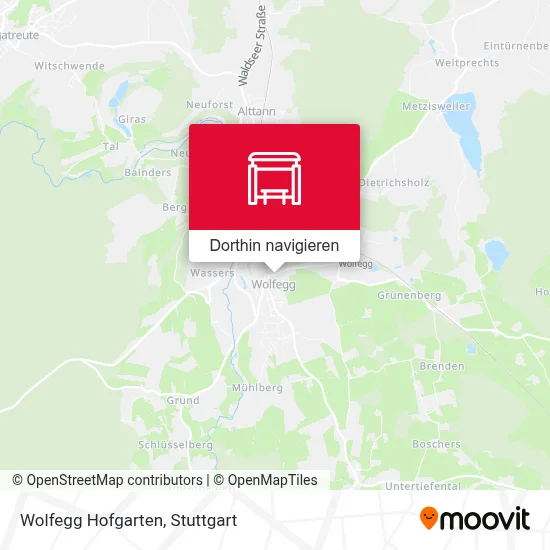 Wolfegg Hofgarten Karte