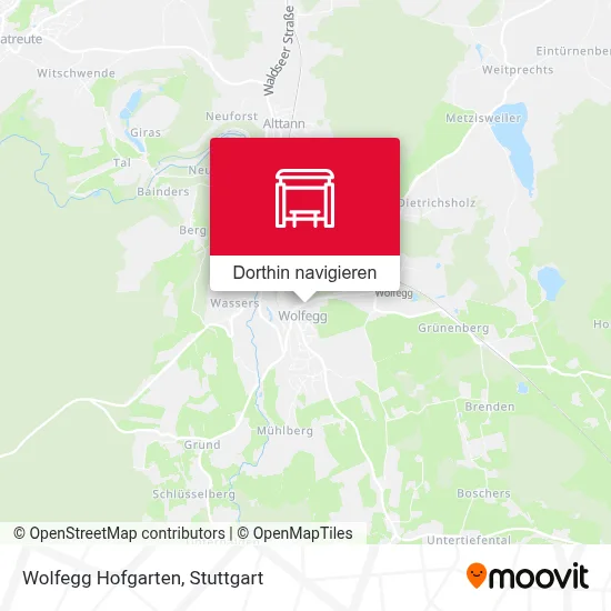 Wolfegg Hofgarten Karte