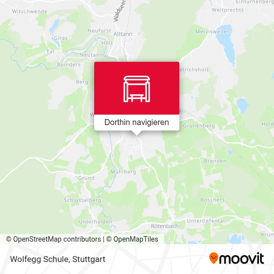 Wolfegg Schule Karte