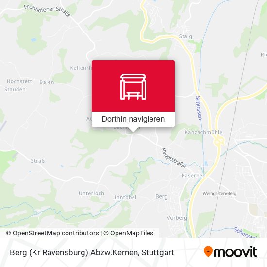 Berg (Kr Ravensburg) Abzw.Kernen Karte