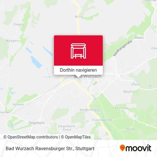 Bad Wurzach Ravensburger Str. Karte