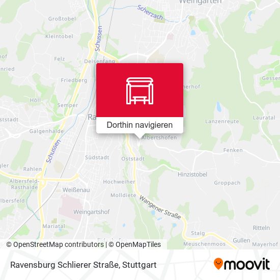 Ravensburg Schlierer Straße Karte