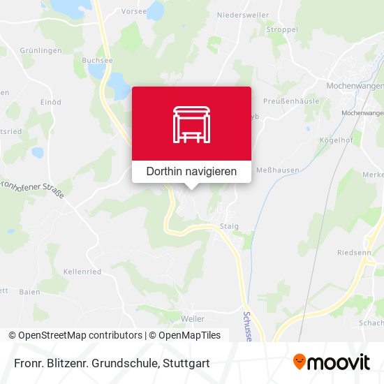 Fronr. Blitzenr. Grundschule Karte