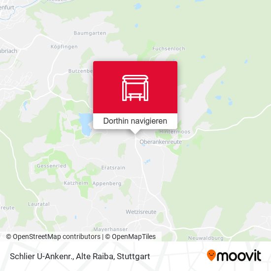 Schlier U-Ankenr.,  Alte Raiba Karte
