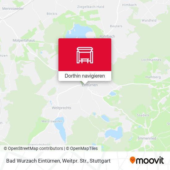 Bad Wurzach Eintürnen, Weitpr. Str. Karte