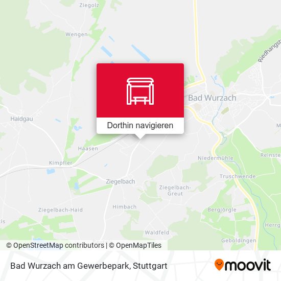 Bad Wurzach am Gewerbepark Karte