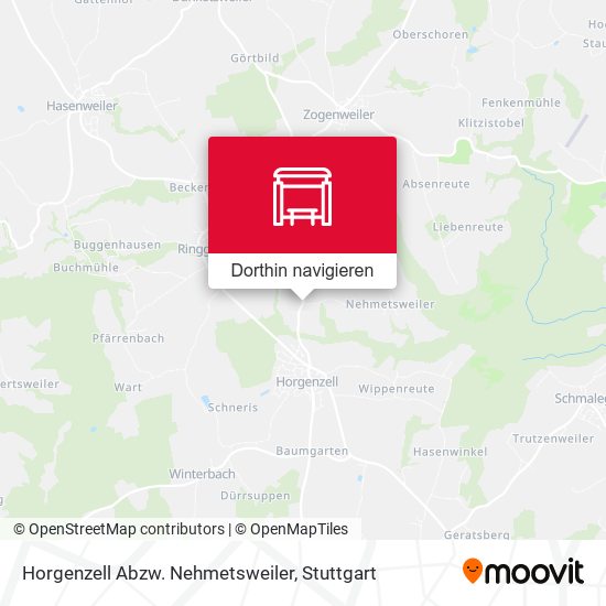 Horgenzell Abzw. Nehmetsweiler Karte