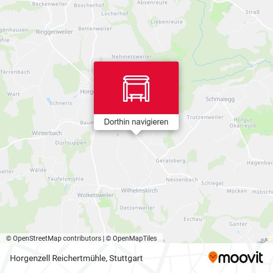 Horgenzell Reichertmühle Karte