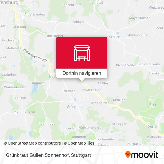 Grünkraut Gullen Sonnenhof Karte