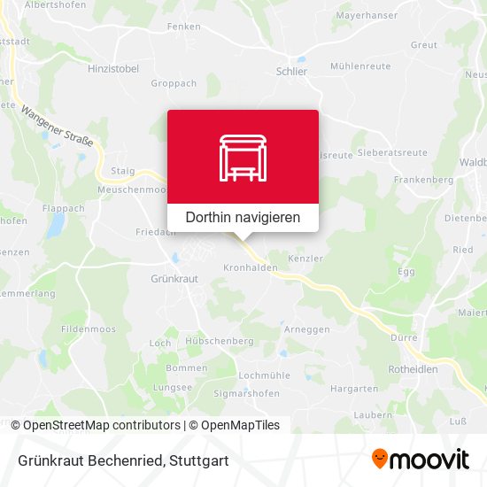 Grünkraut Bechenried Karte