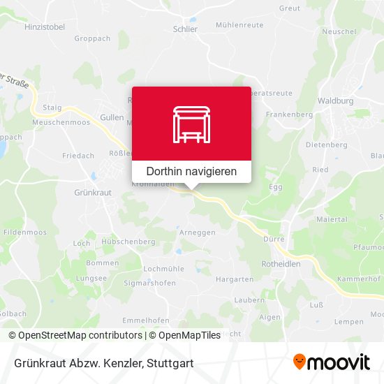 Grünkraut Abzw. Kenzler Karte