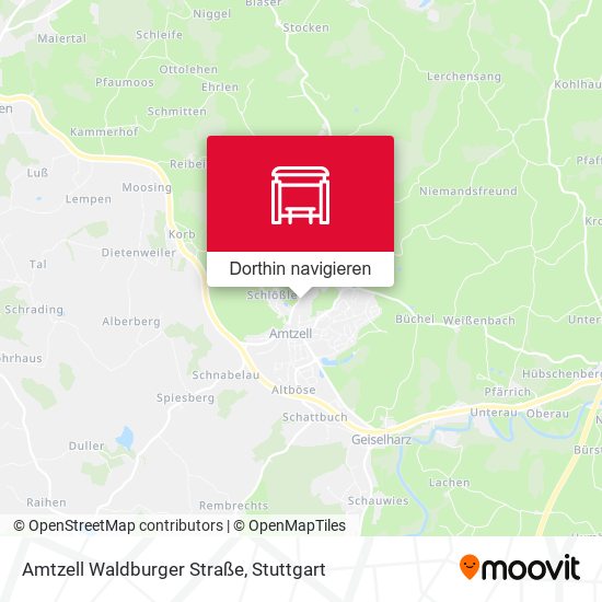 Amtzell Waldburger Straße Karte