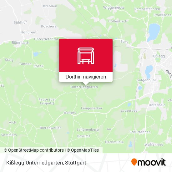 Kißlegg Unterriedgarten Karte