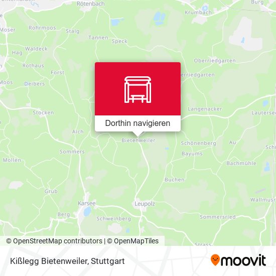 Kißlegg Bietenweiler Karte