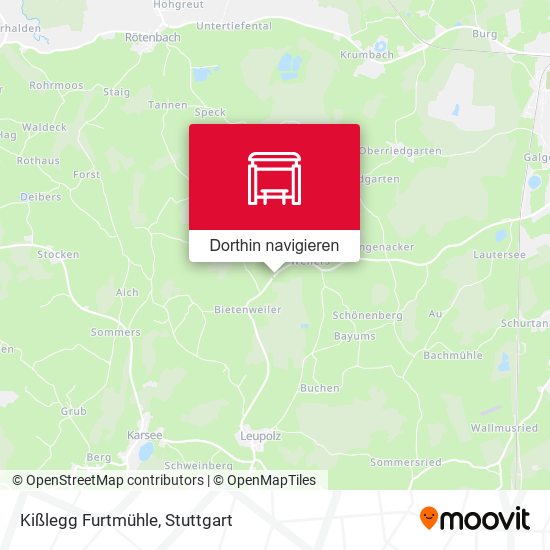 Kißlegg Furtmühle Karte