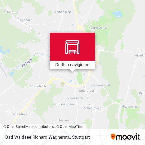 Bad Waldsee Richard Wagnerstr. Karte