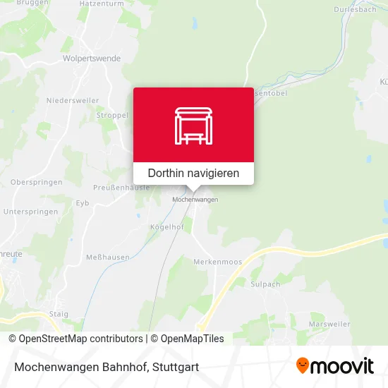 Mochenwangen Bahnhof Karte