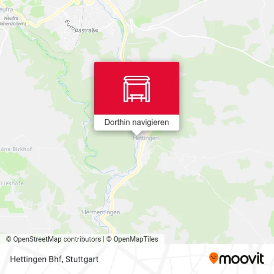 Hettingen Bhf Karte