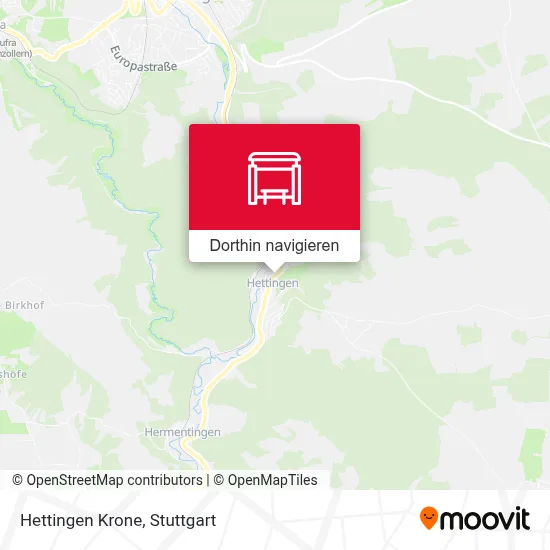 Hettingen Krone Karte