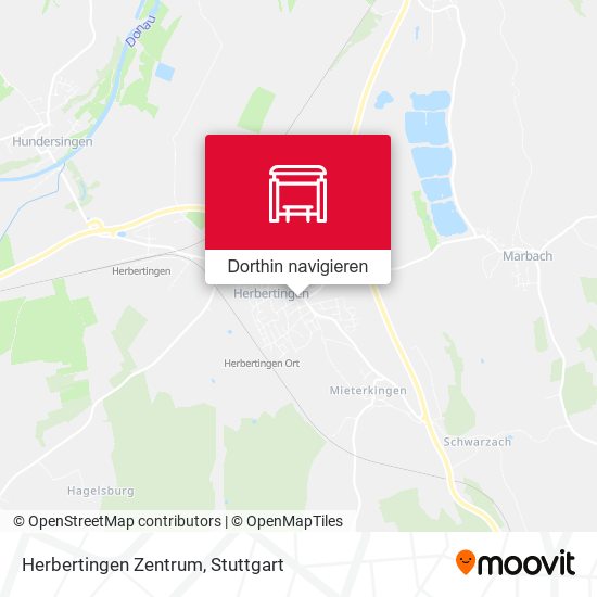 Herbertingen Zentrum Karte