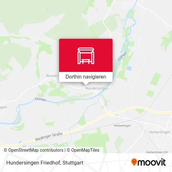 Hundersingen Friedhof Karte