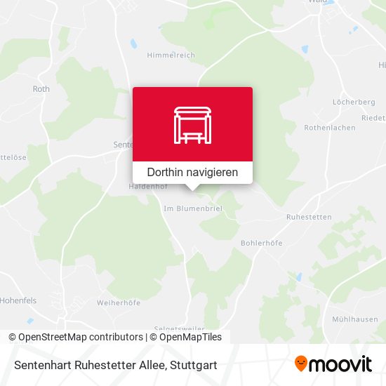 Sentenhart Ruhestetter Allee Karte