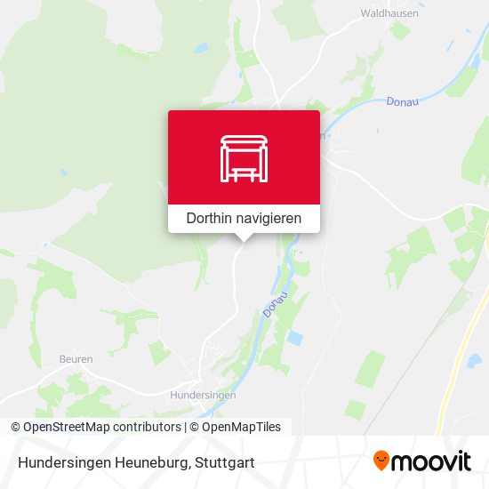 Hundersingen Heuneburg Karte