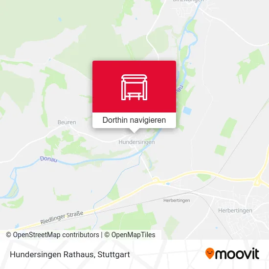 Hundersingen Rathaus Karte