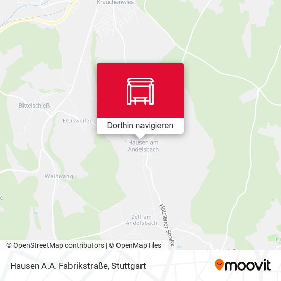 Hausen A.A. Fabrikstraße Karte