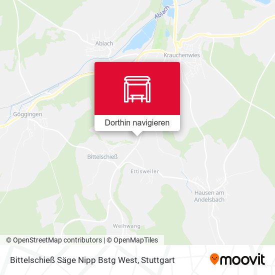 Bittelschieß Säge Nipp Bstg West Karte