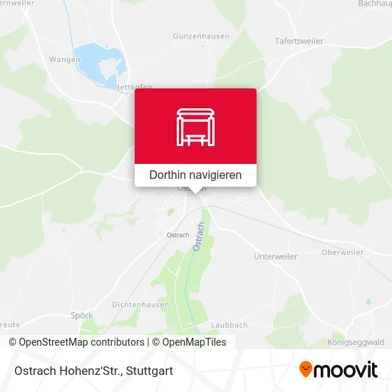 Ostrach Hohenz'Str. Karte