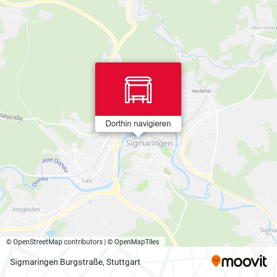 Sigmaringen Burgstraße Karte
