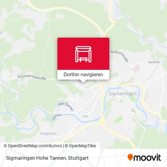 Sigmaringen Hohe Tannen Karte