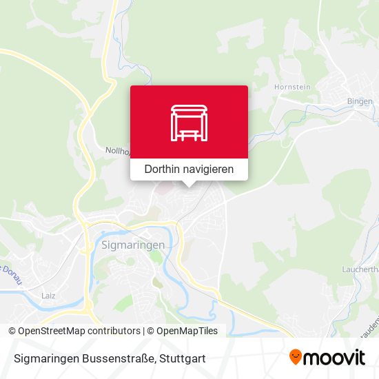 Sigmaringen Bussenstraße Karte
