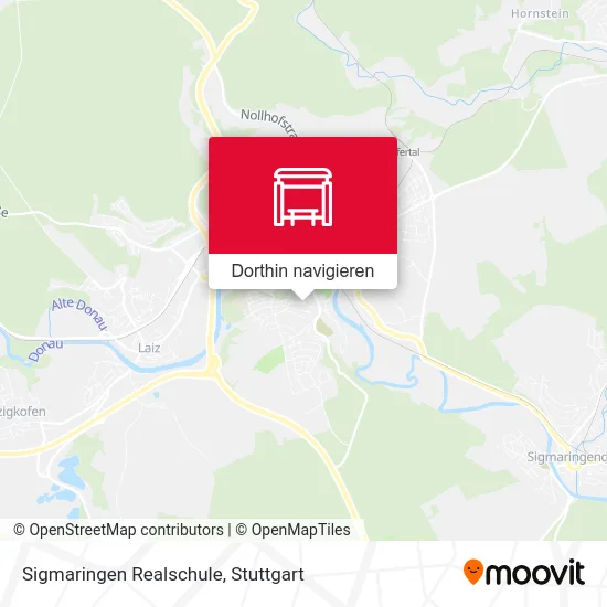Sigmaringen Realschule Karte