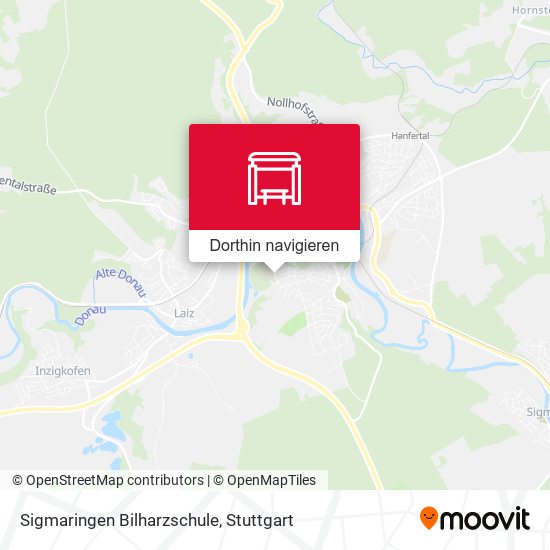 Sigmaringen Bilharzschule Karte