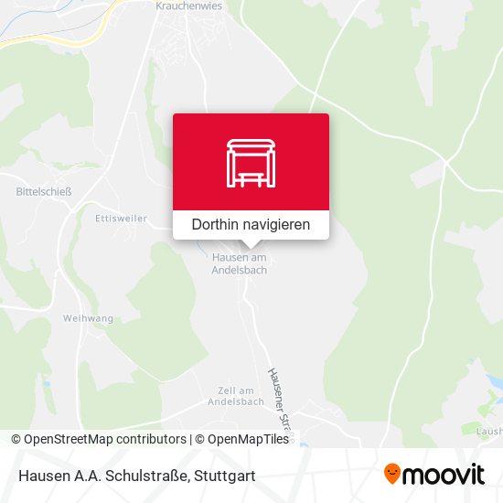 Hausen A.A. Schulstraße Karte