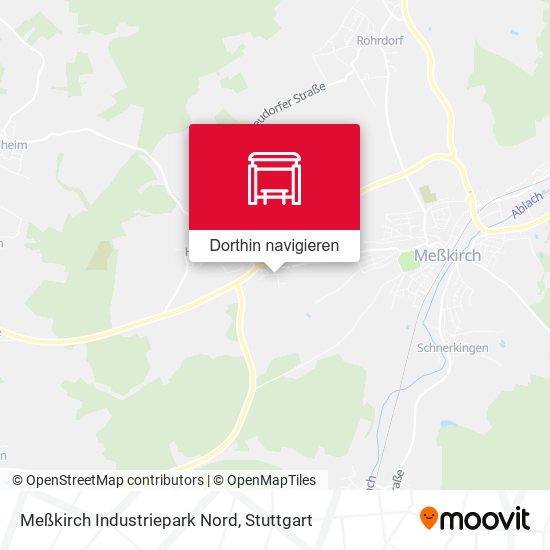 Meßkirch Industriepark Nord Karte